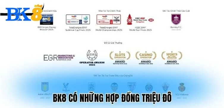 Giới thiệu BK8 có những hợp đồng triệu đô